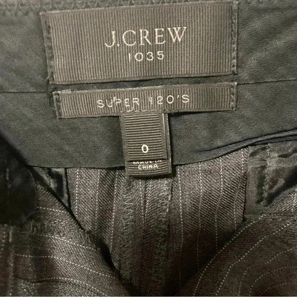 J. Crew 1035 120´s wool two piece suit two  button jacket and pants pinstripe - Picture 6 of 10